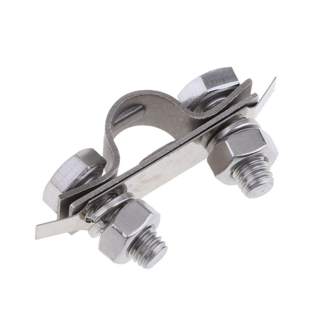 4 Pieces 304 Stainless Steel Control Throttle Cable Clamp Replacement Boat