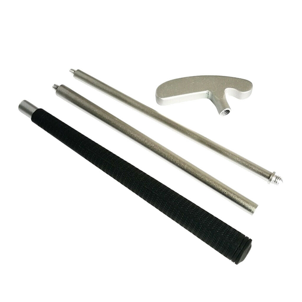 3-Section Collapsible Golf Putter - 35 inches, Nonskid Rubber Grip, Double Way,