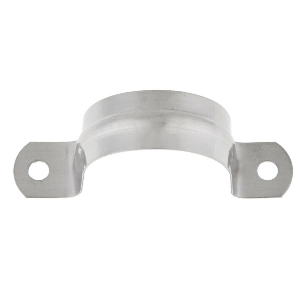2X Stainless Steel 40/120mm Hose Saddle Clamp Riding Clip For Bike / Sailing