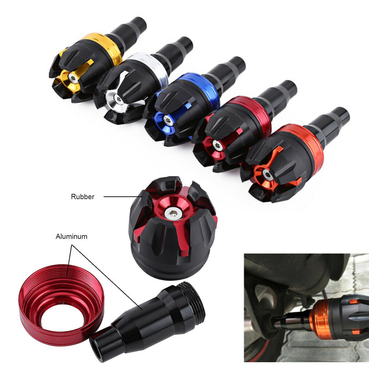 Universal Motorcycle wheel Anti Crash Slider Aluminum Alloy Falling Protectors