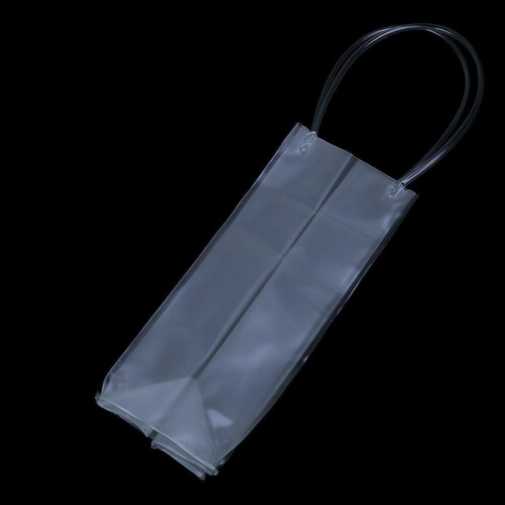Durable Clear Transparent Pvc Champagne Wine Ice Pouch Cooler Bag With HJ.l8