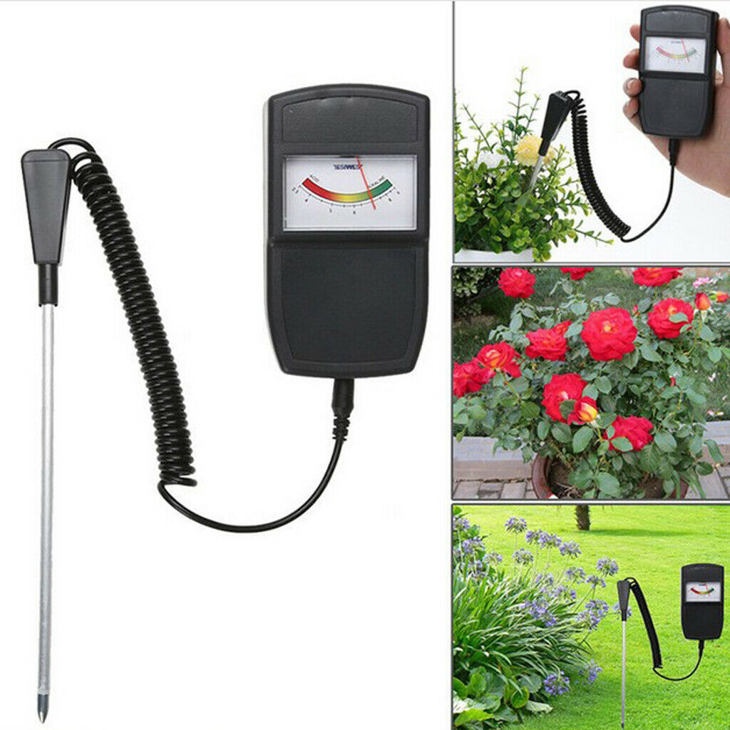 Black PH Meter Soil Fertility Meter Water Soil Tester Lawn Maintenance Tools