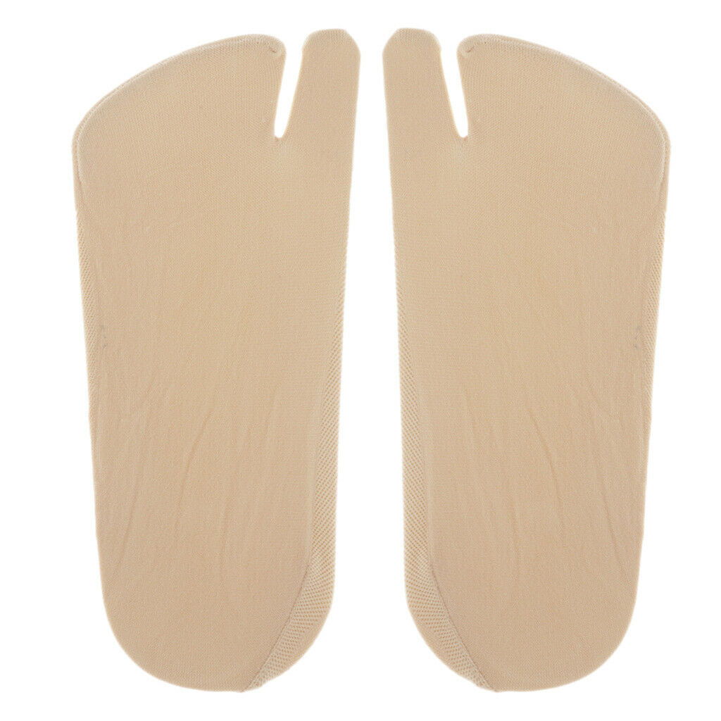 1 Pair 2-Finger Low Cut Boat Socks for Summer Slippers, Casual Flip Flops