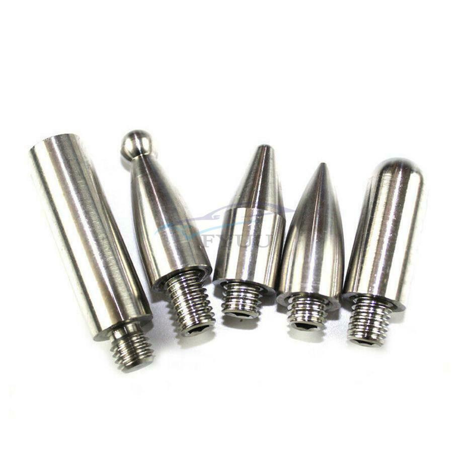 5Pcs Stainless Car Dent Removal Repair Puller Push Rods Hook Replacement Head