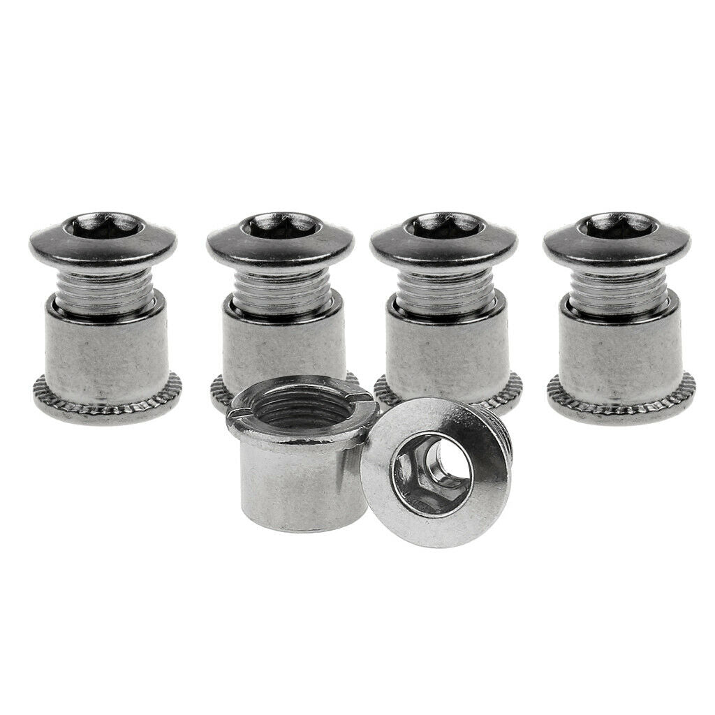 Assorted Crankset Bolts Crank Screws Nuts Set & Inner Hexagon Spanner Wrench