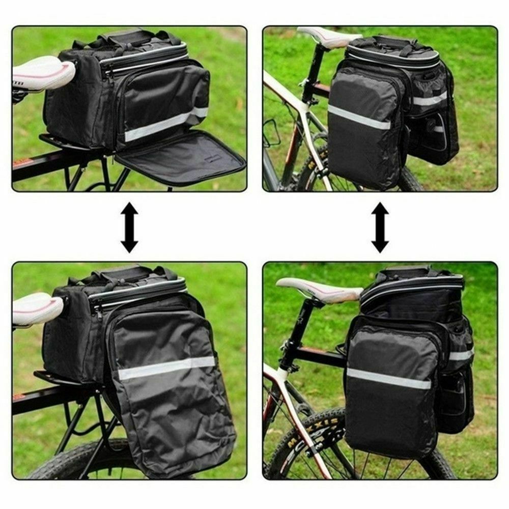 Rear Bag Riding Equipment Waterproof Pannier Rack Pack Cycling Shoulder Pouchs