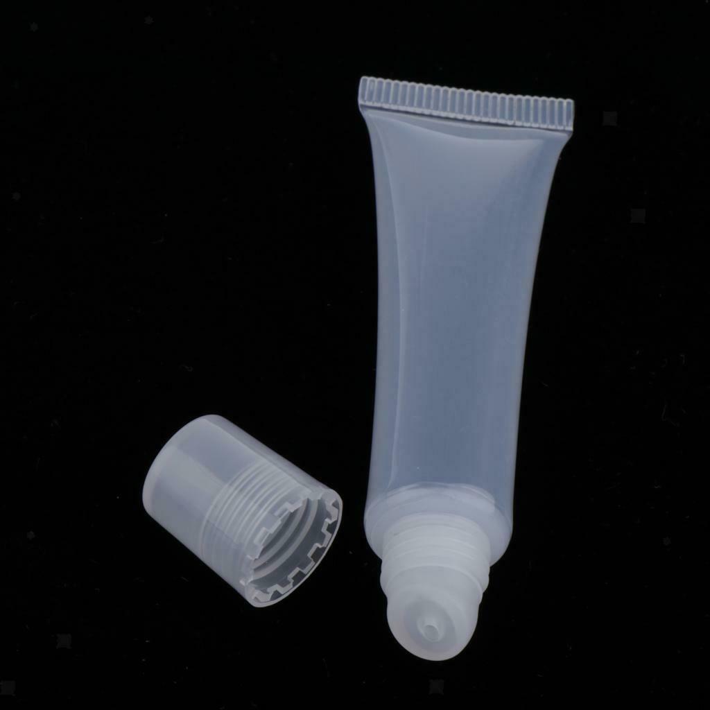 40 Pieces Lip Gloss Squeeze Tubes Portable Mini Bottles Vials Containers