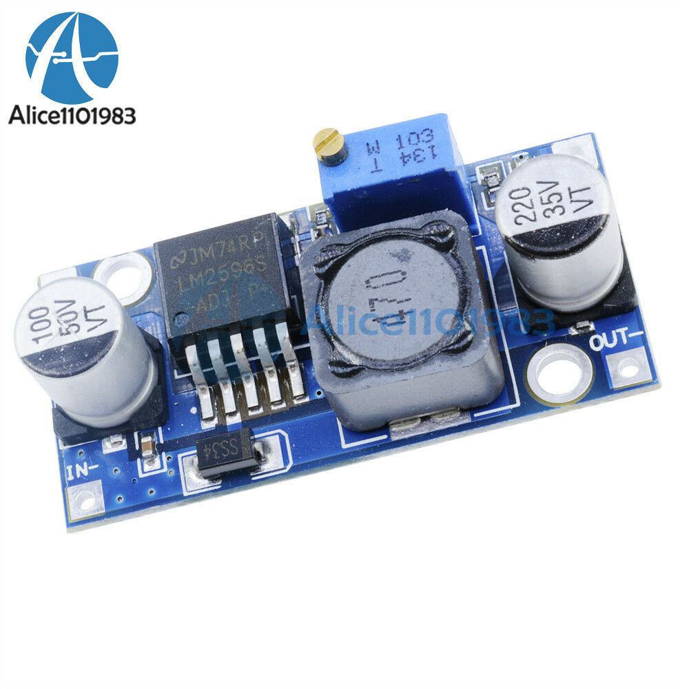 DC-DC Buck Converter Step Down Module LM2596 Power Supply Output 1.25V-35V