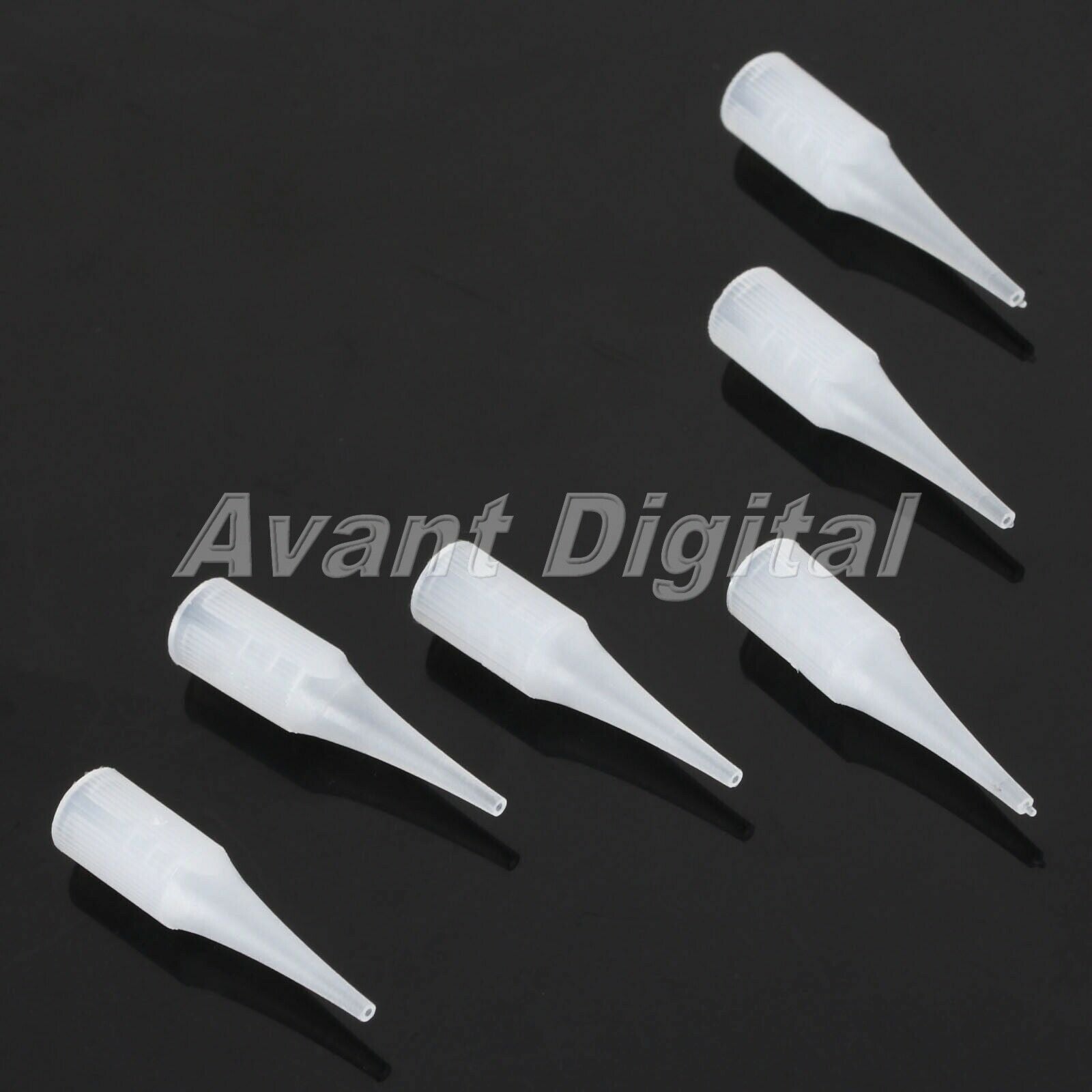 50X Reuseable Tattoo Nozzle Tips Needle Tube French Small Mouth 1R Professional