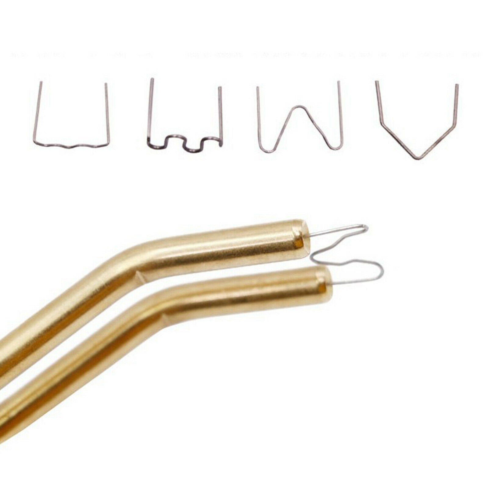 Hot Staples Car Damaged Bumper Plastic Welder Repair Kit Flat Staples 0.6mm