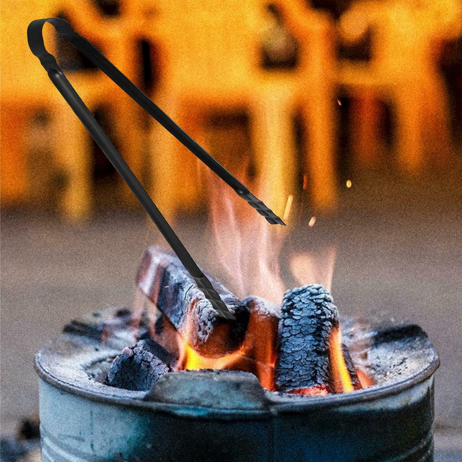 Iron Tongs Portable Food Salad Fruit Serving Tongs BBQ Parties Utensil