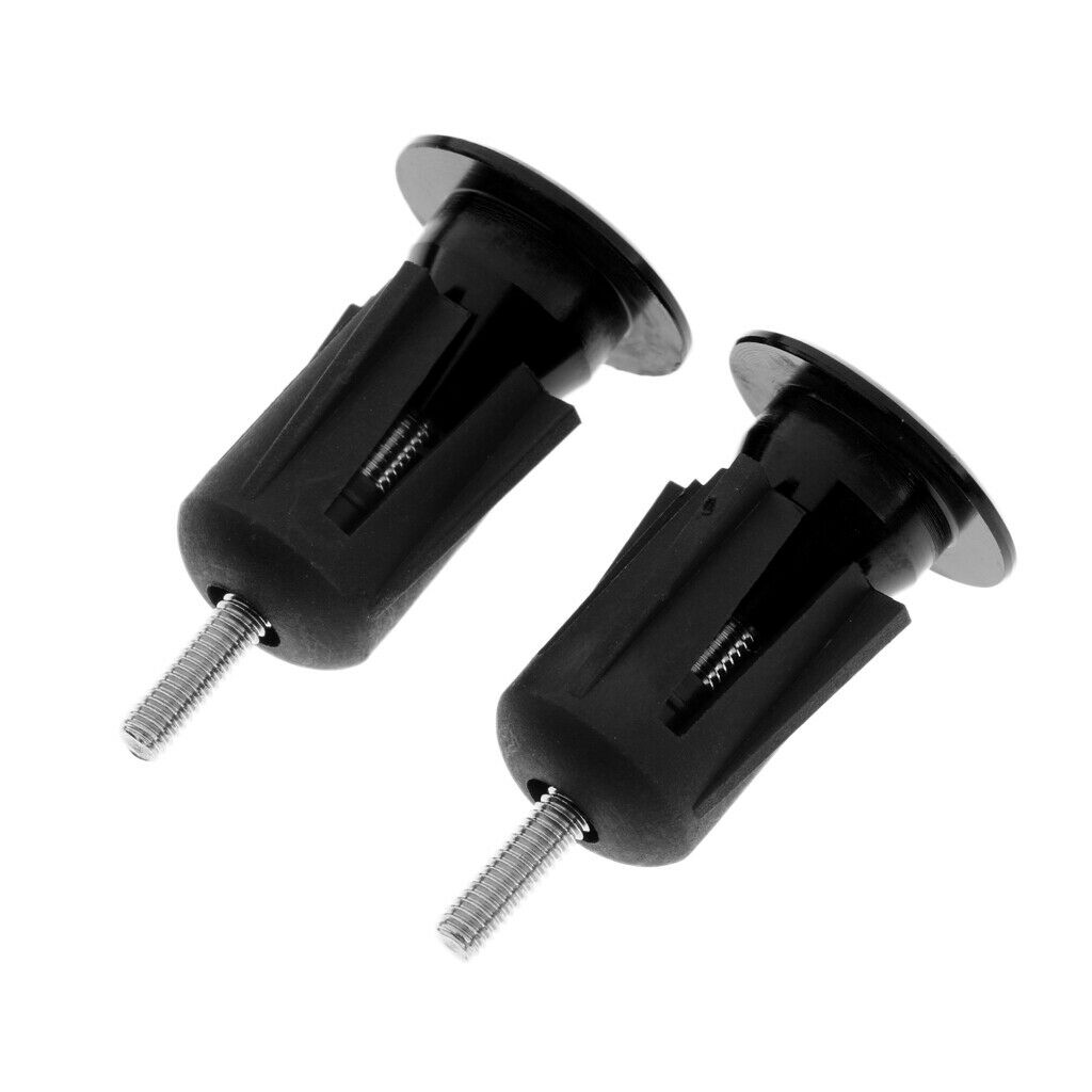 Aluminum Alloy Bicycle Handlebar Grips Cap Bike Handle Bar End Plugs Black
