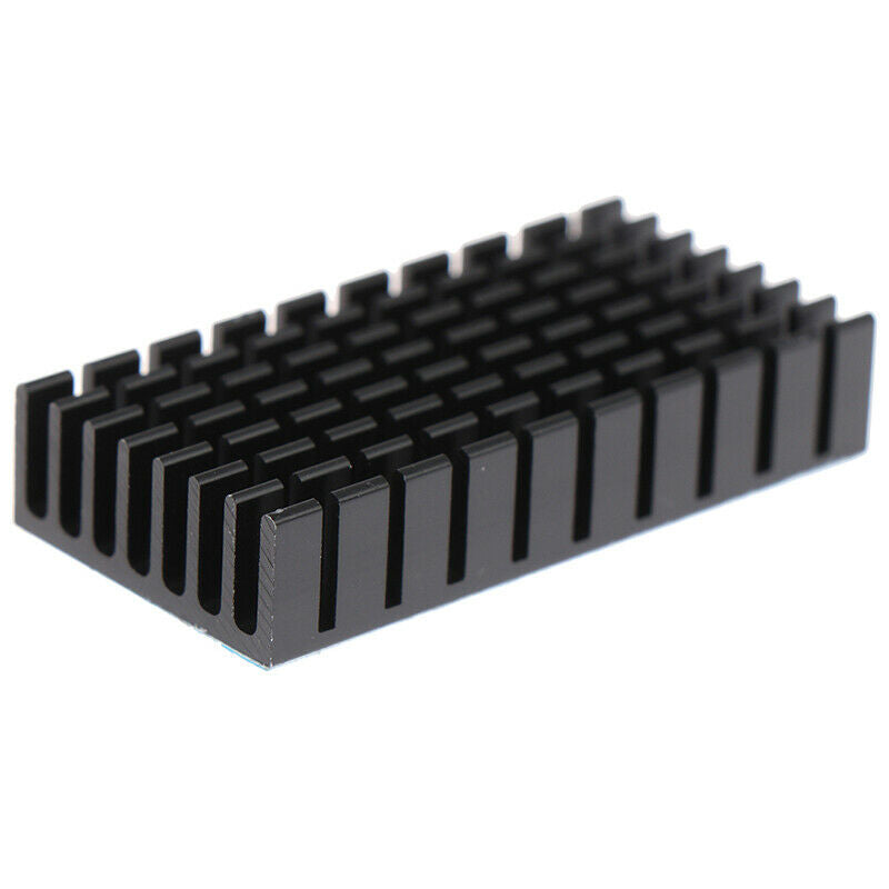 2pcs 50*25*10mm Black Aluminum Heatsink Radiator Cooler With Blue Thermal.l8