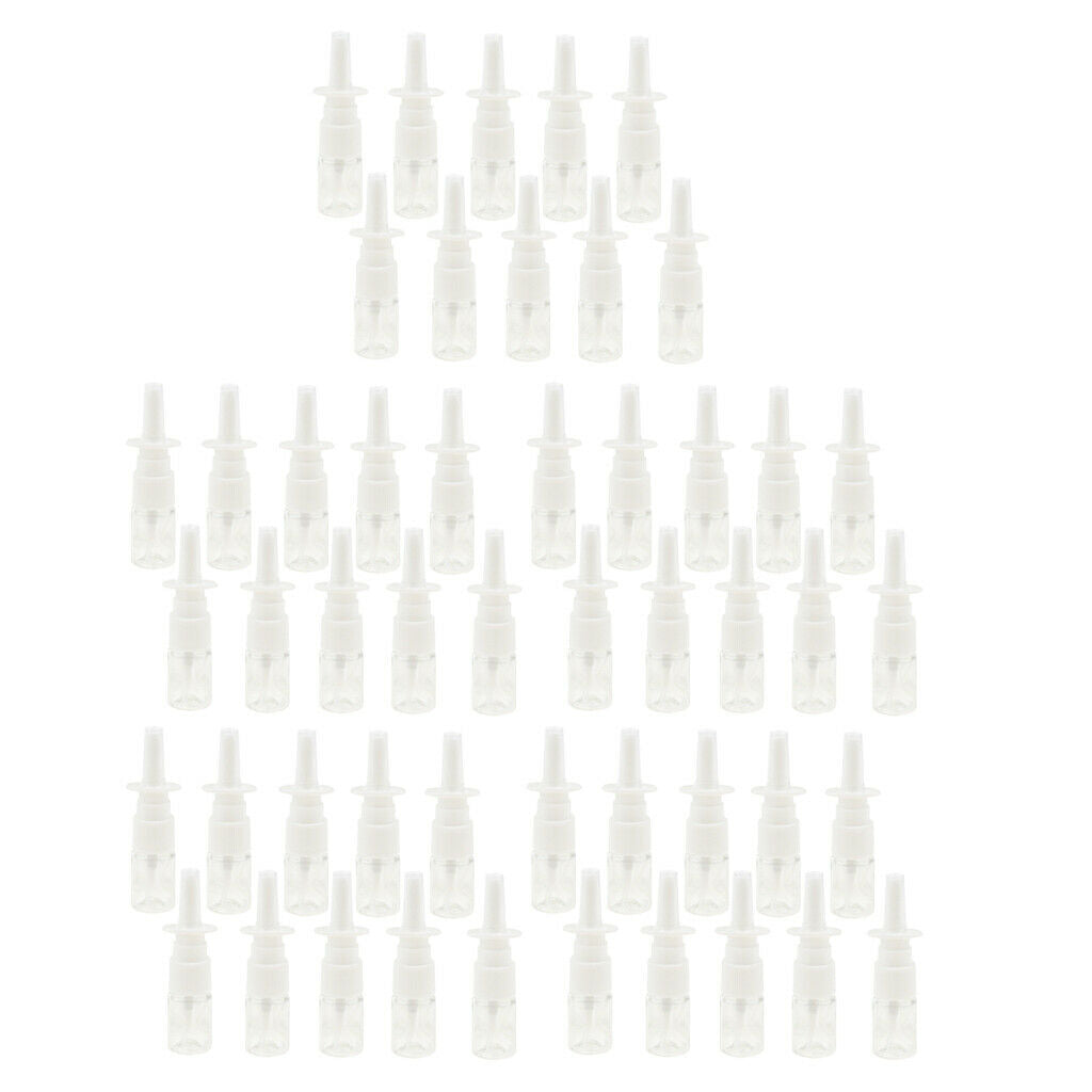 Pack Of 50 5ml Empty Nasal Spray Bottles