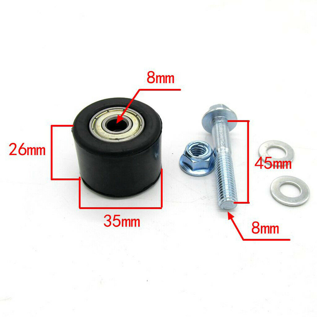 8mm Lower Chain Roller Pulley Wheel for Yamaha YFZ 350 Banshee Replacement