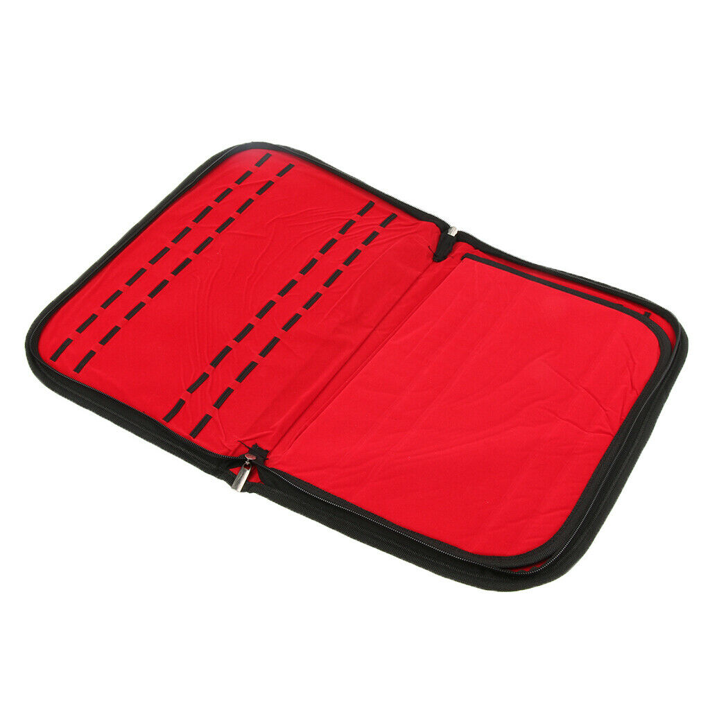 20 Slots Leather Velvet Watch Storage Display Box Bag Holder Organizer