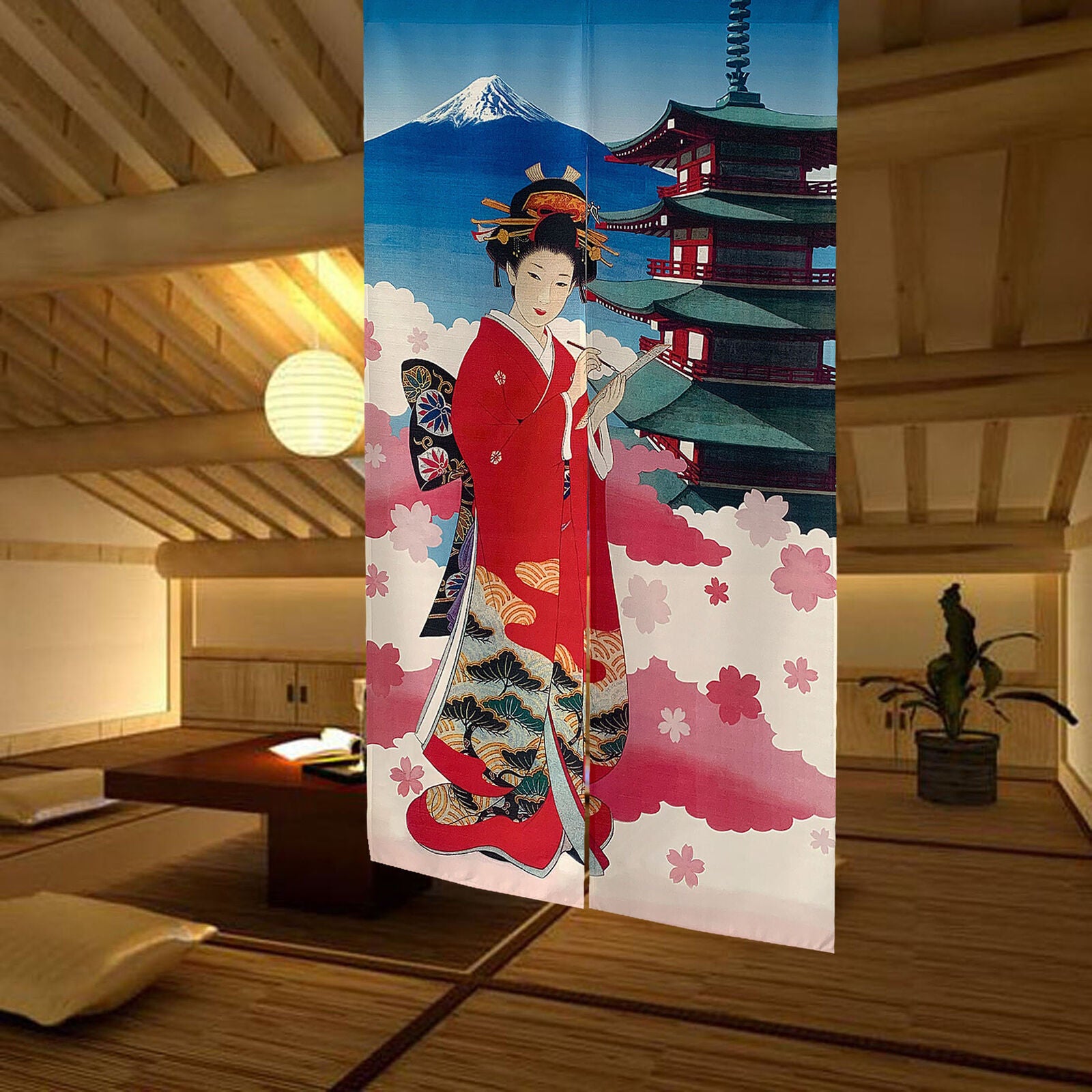 Japanese NOREN Door Curtain Traditional Doorway Divider Tapestry Hang Drapes