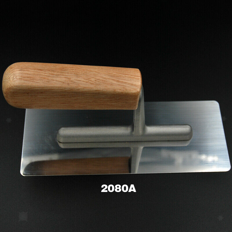 Stainless steel trowel with wooden handle