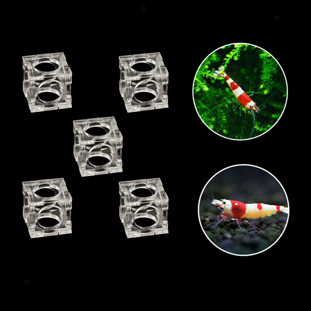 12 Pcs Acrylic Shrimp Shelter Decoration for Fish Tank Shrimp House Small Fish