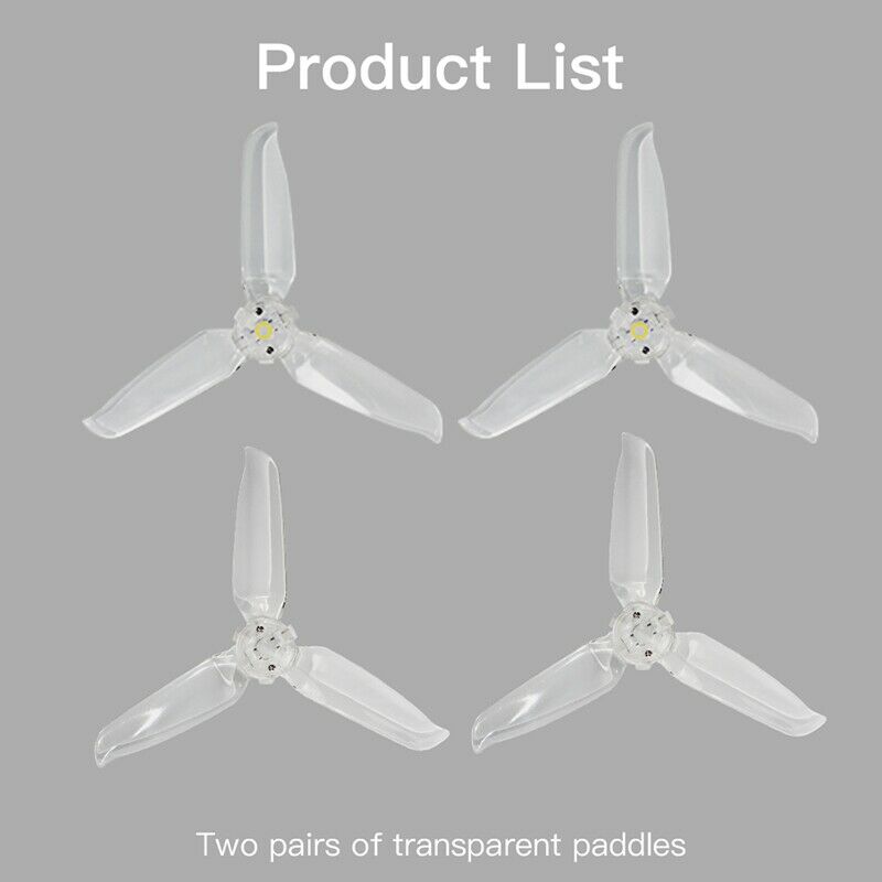 4Pcs Aircraft Transparent Blade Propellers PC Blade Propeller for DJI FPV CrosJ8