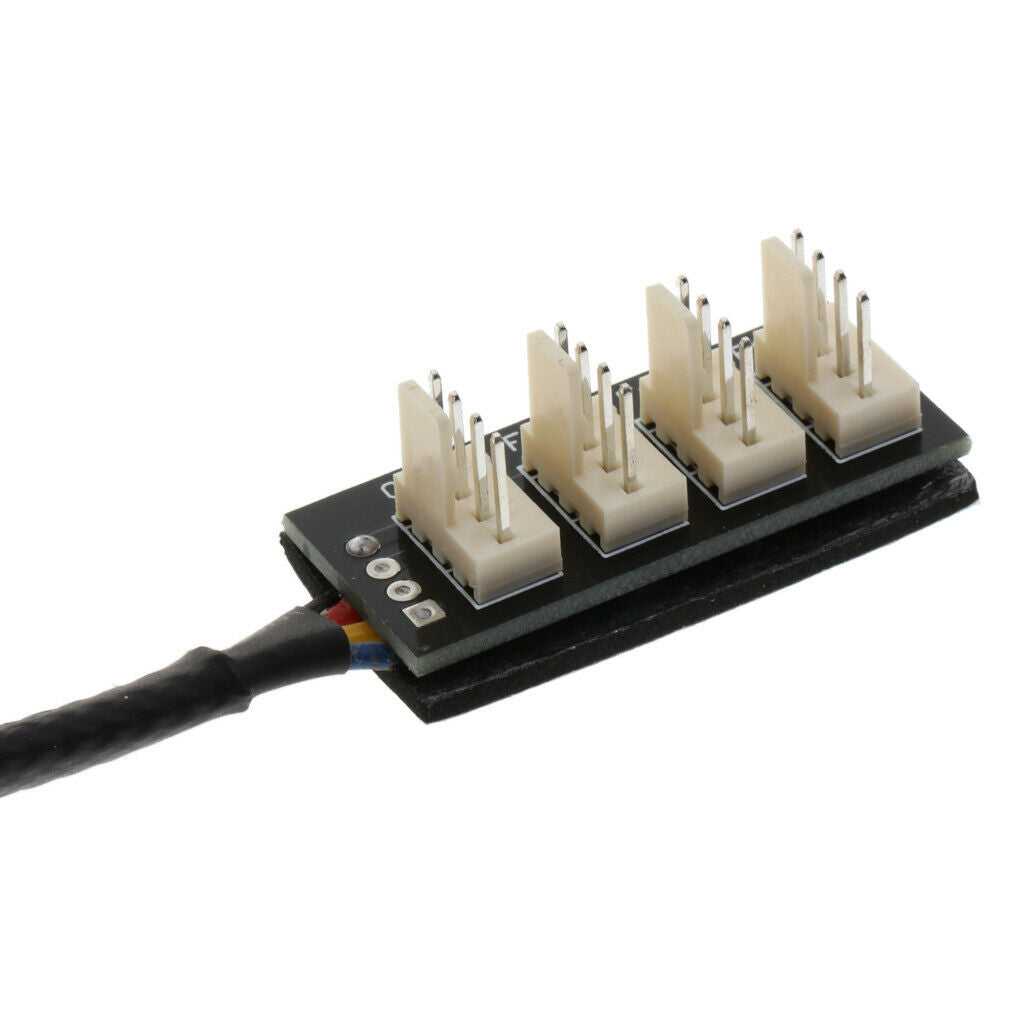 4-way PWM splitter hub PC cooler fan power cable 1 to 4 ways