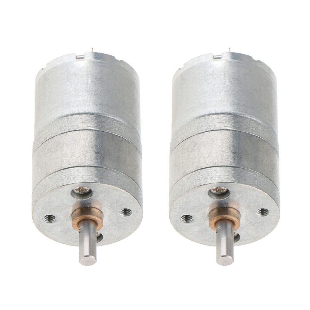 2 Pieces Mini Gear Electric Motor Gearmotors 1800rpm High Torque for DIY
