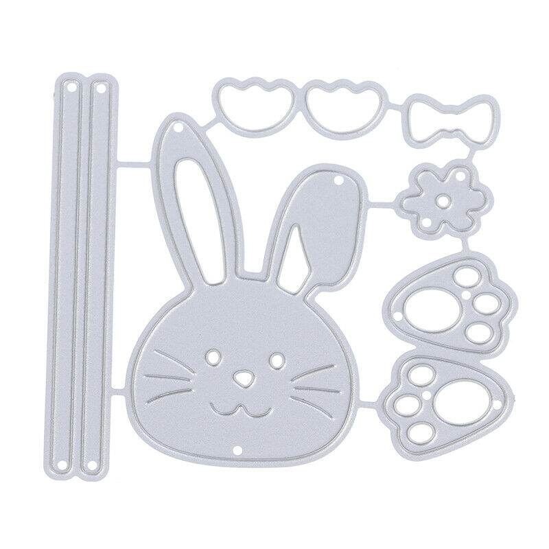 Bow Rabbit Metal Cutting Dies DIY Album Stamp Paper Card Embossing Decor .l8