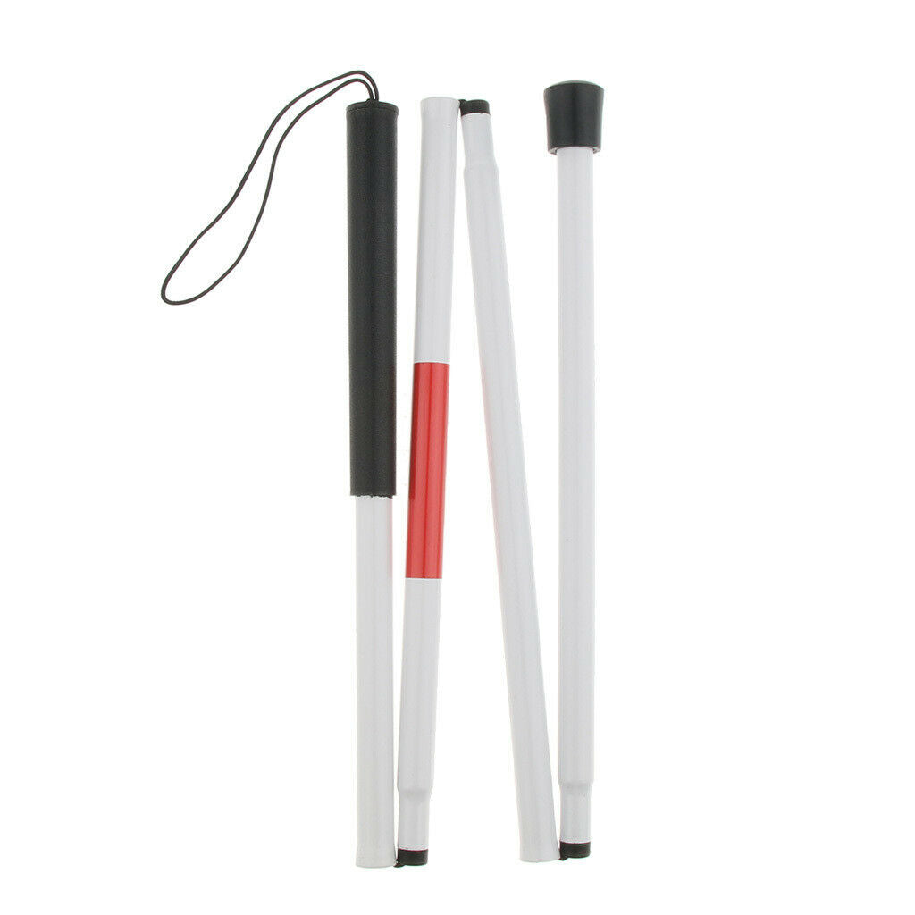 48.8 "foldable walking stick with wrist stripe reflector