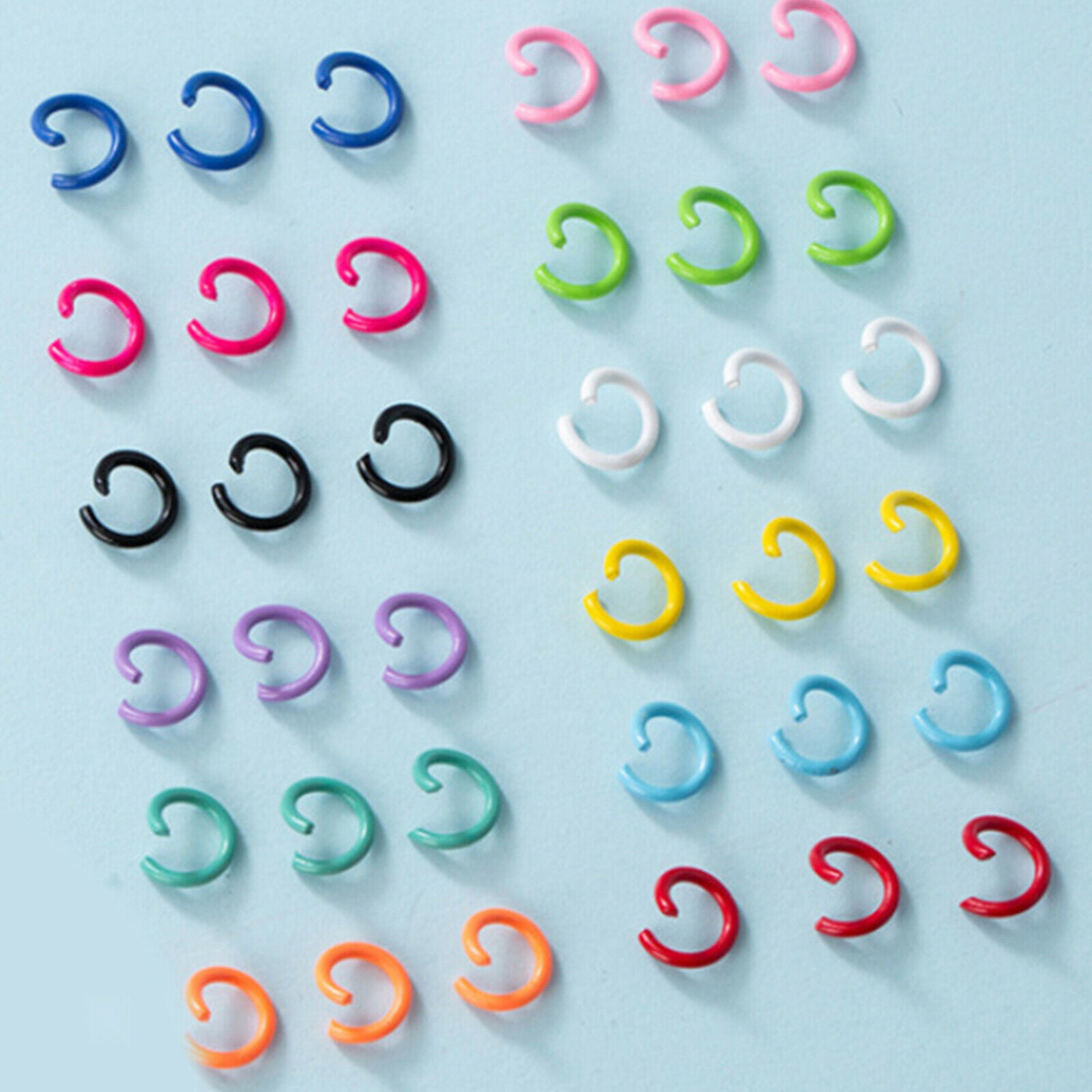 Jump Rings for Jewelry Making, 300 Pcs Mix Color Open Jump Ring, Small Jump