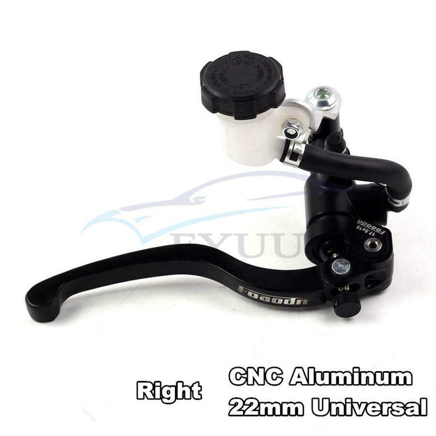 Right 17.5mm motorcycle brake clutch pump lever Radial cylinder 7/8" 22mm