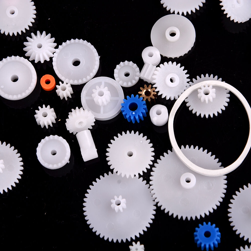 60X Plastic Gear Set DIY Rack Belt Pulley Worm Single Double Gear.l8