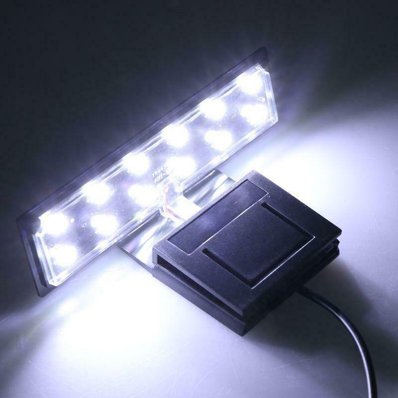 12 LED Aquarium Fish Tank Clamp Clip Water Plant Grow White Color Lighting EU