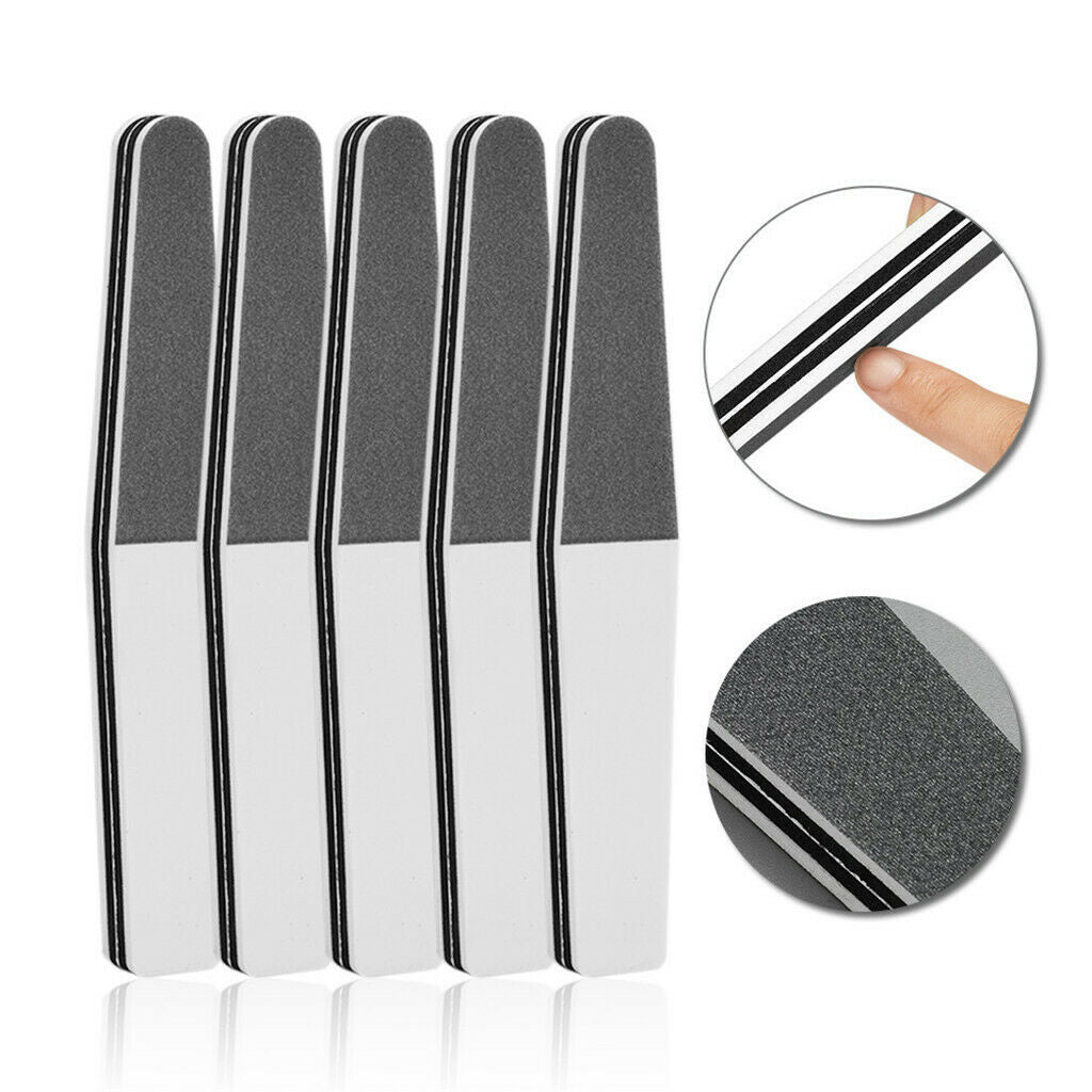 5x Pro Nail File Buffer Block For Natural Nail UV Gel Nail Polisher Manicure