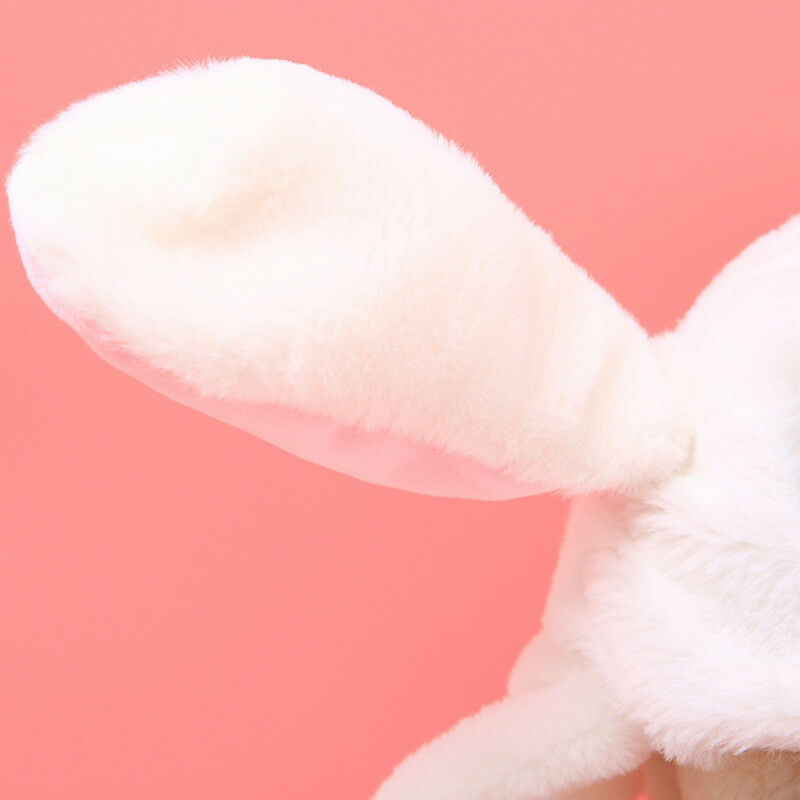 Plush Funny Animal Rabbit Hat Bunny Cap With Airbag Jumping Ear Movable Gift HN