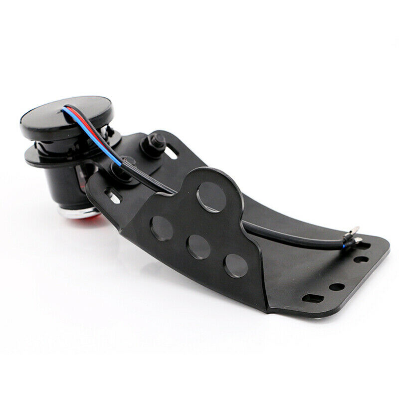 Red Indicator Motorcycle LED Cafe Racer Brake License Plate Retro Tail Light