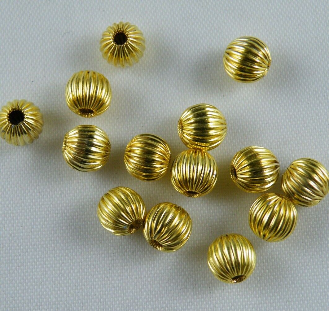 200pcs Real Copper Round Ball Spacer Beads 5mm S186
