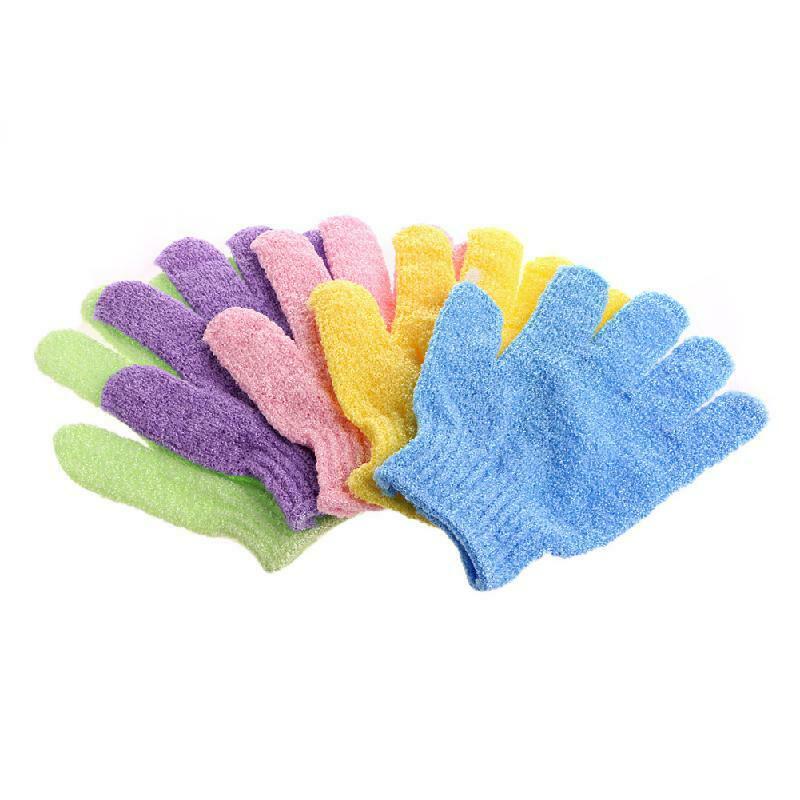 1Pc Bath Glove Exfoliating Wash Skin Spa Massage Shower Scrub Scrubber