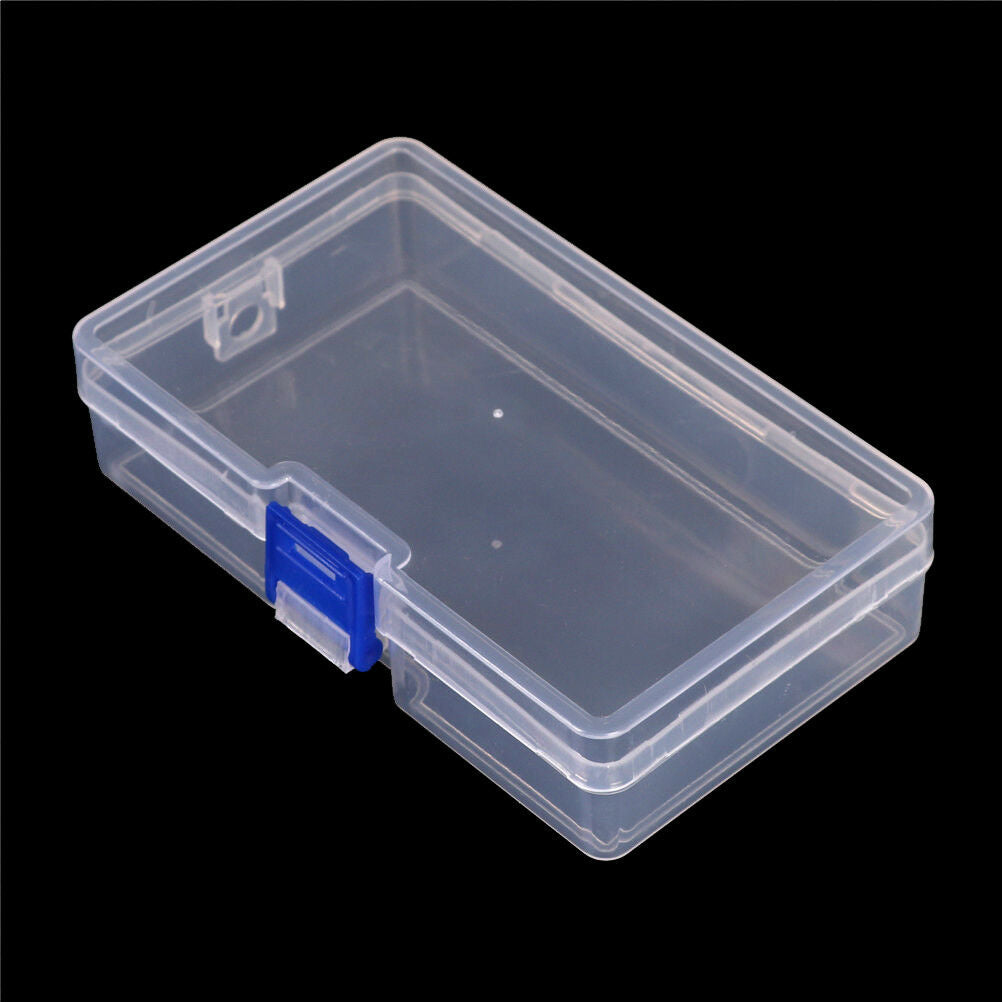 Clear Plastic Storage Box Jewelry Tool Craft Container Beads Organizer