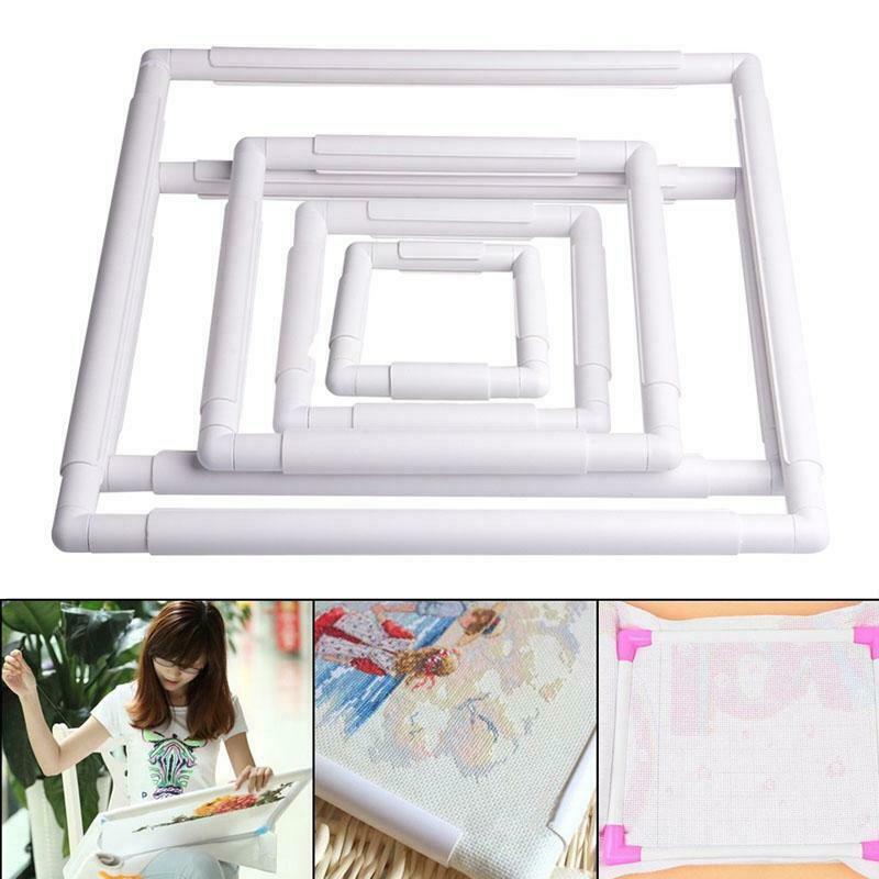 Universal Plastic Embroidery Frame Cross Stitch Hoop Sewing Craft Tool