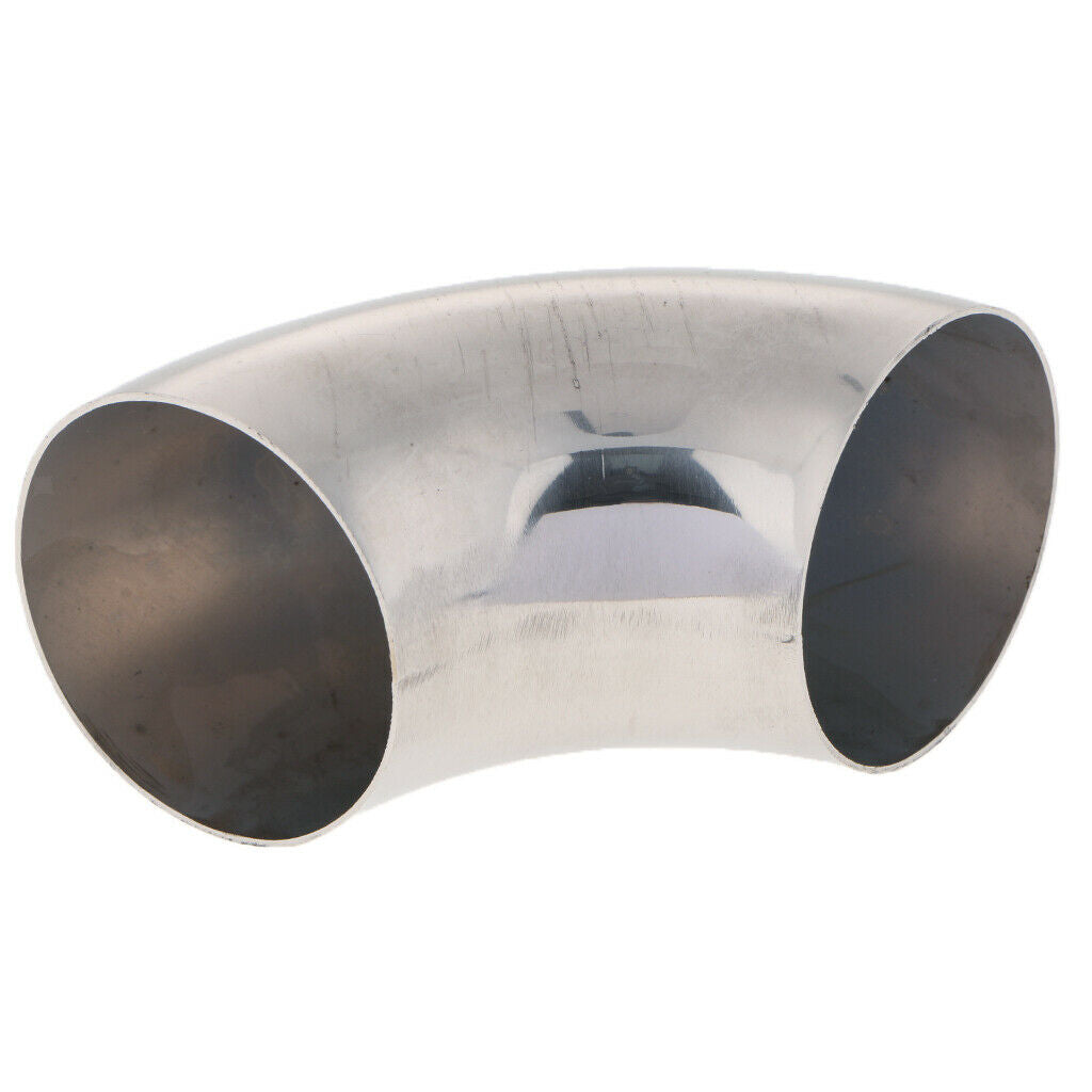 2Pcs 201 Stainless Steel 2.5inch 2" 90° Mandrel Elbow Weldable Exhaust Pipe