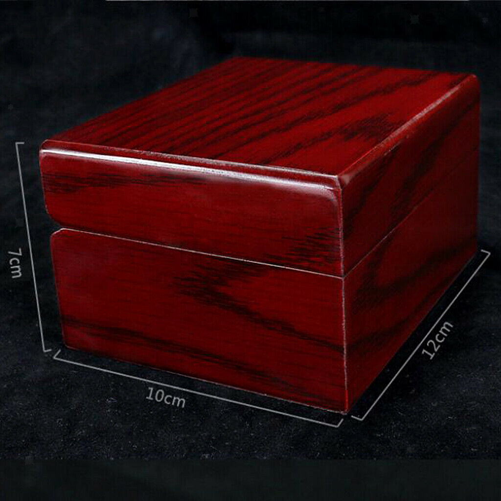 Luxury Single Slot Wooden Wood Watch Case Wristwatch Box Organizer Storage Red