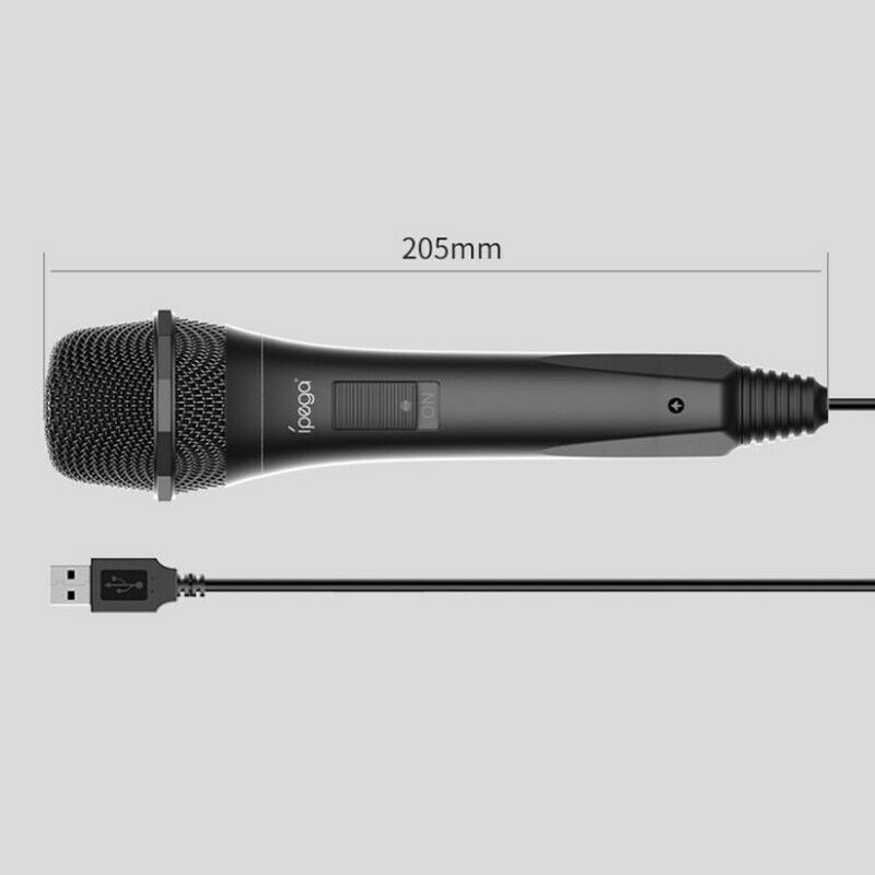 USB Wired Microphone High Performance MIC for Switch PS4 Wii U Sing Games Mic A+