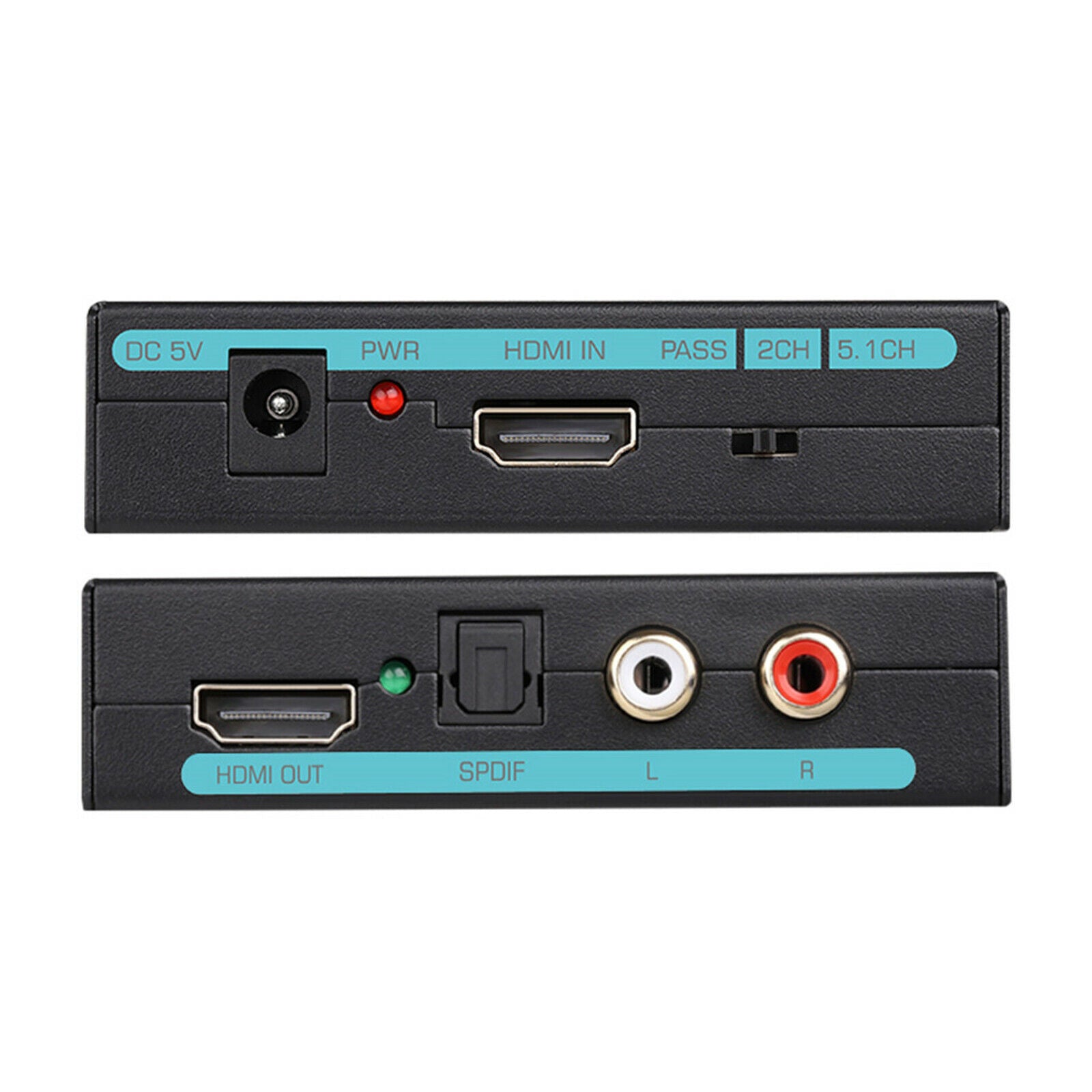 4K HDMI 2.0 Audio Extractor Splitter Converter 3 Audio Mode Wide Compatible