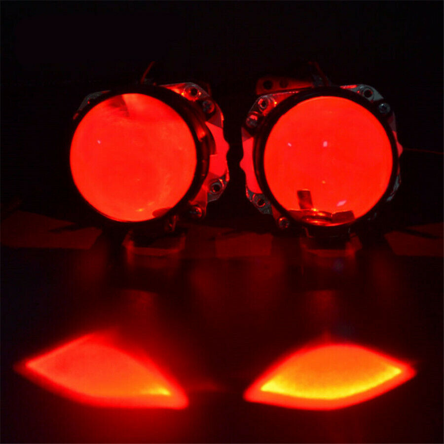 2x Red LED Demon Devil Eye Module For Car SUV Projector Lens Headlights Durable