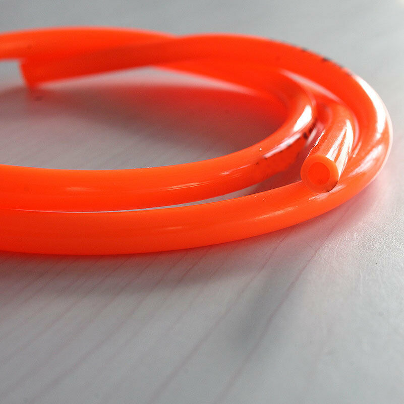 Motorcycle Bright color  Fuel Line 8mm 30“ Orange Fuel Gas Hose Tube 3c-f .l8