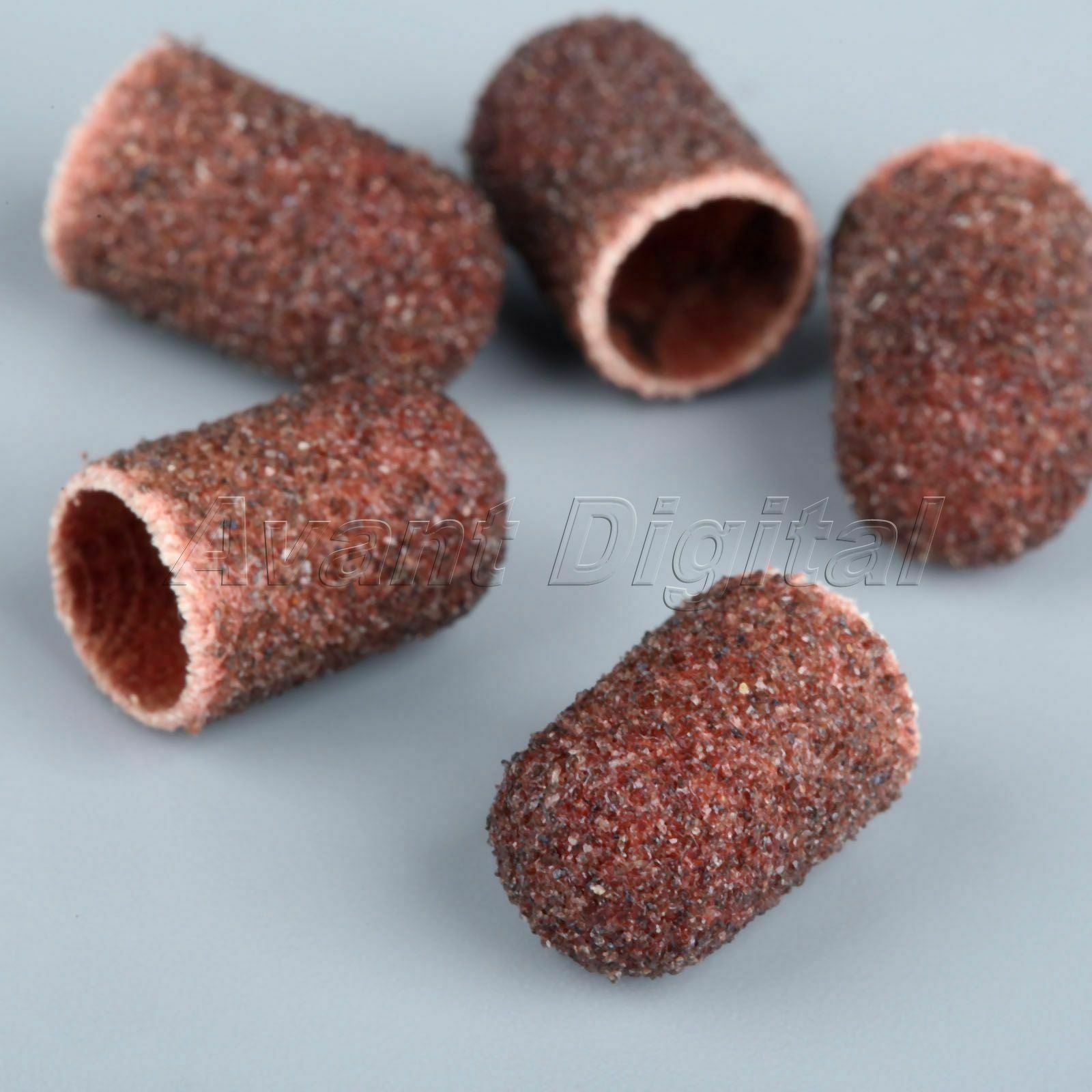 10Pcs Chiropody Podiatry Sanding Caps File Drill Salon Tips Tools Accessories