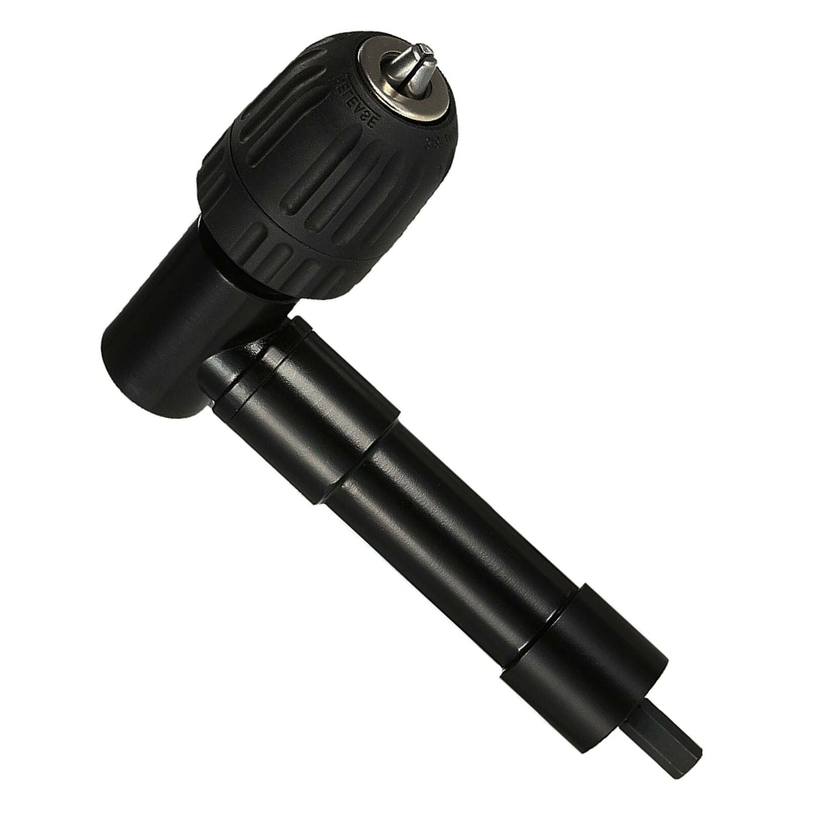 Drill Bit Adapter Right Angle 90Â° Angle Aluminum Metal Keyless Chuck Triple/hex