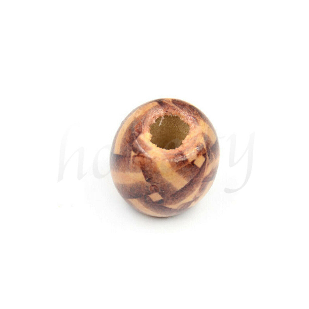 50Pcs Wooden Dreadlock Hair Beads for Braid Hair Extension DIY Jewelry Craft
