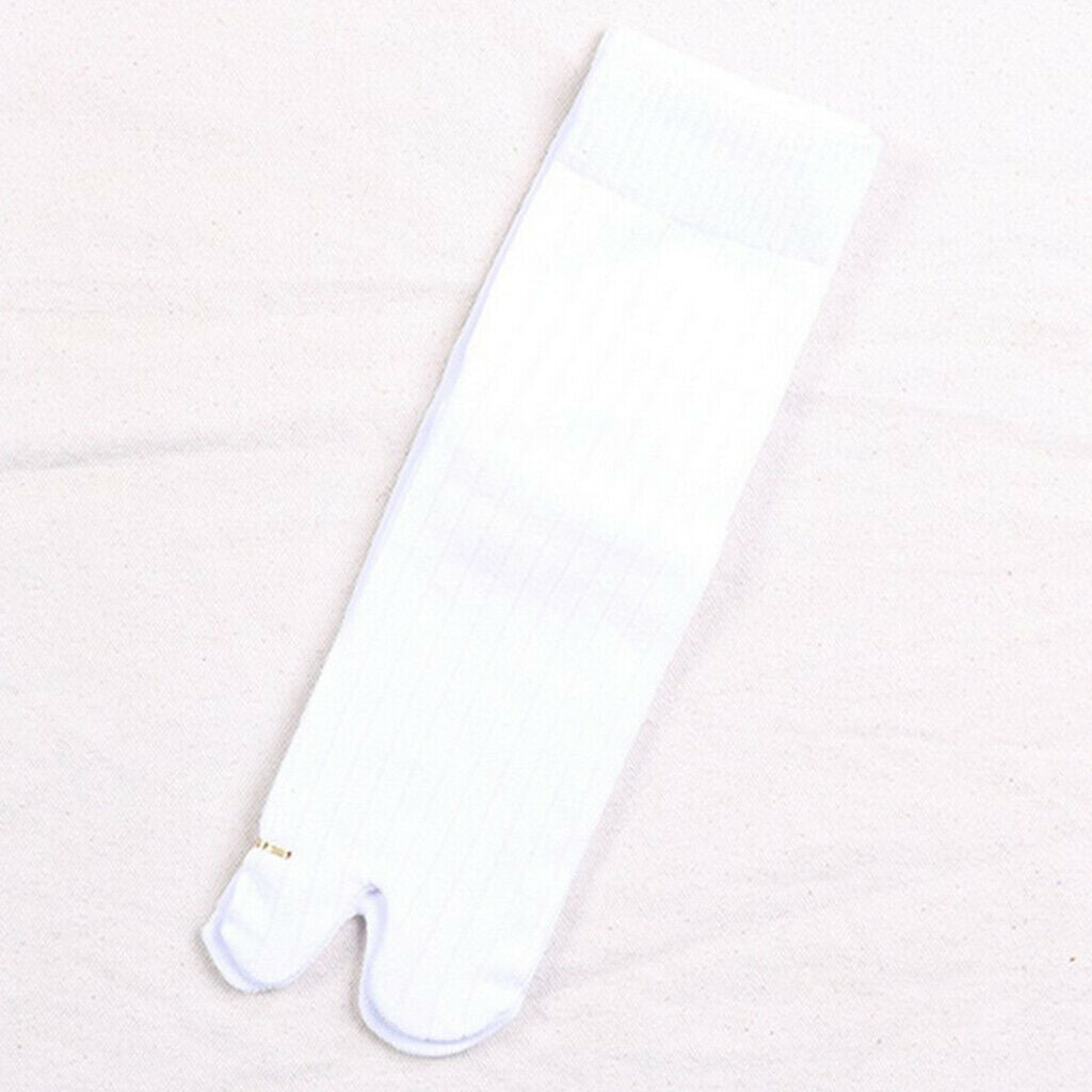 Women Stretchy 2 Pairs Pure Cotton Ankle 2 Toe Socks Striped Tabi Socks