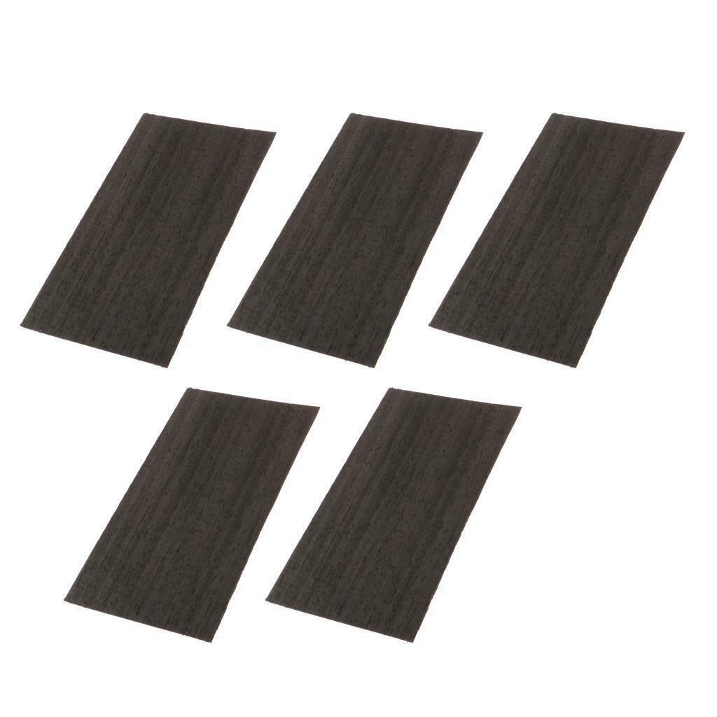 5x Classic Guitar Wood Head Veneer DIY Replacement Parts Accs Balck Wood